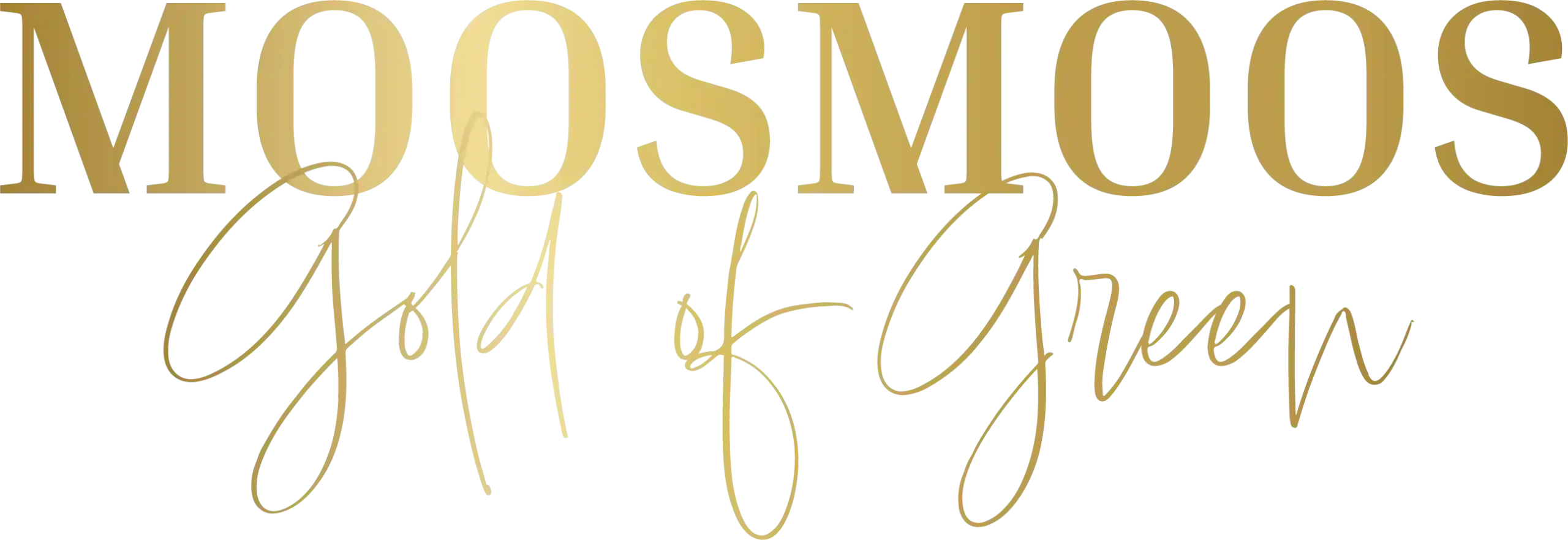 MOOSMOOS Gold of Green Logo in Gold